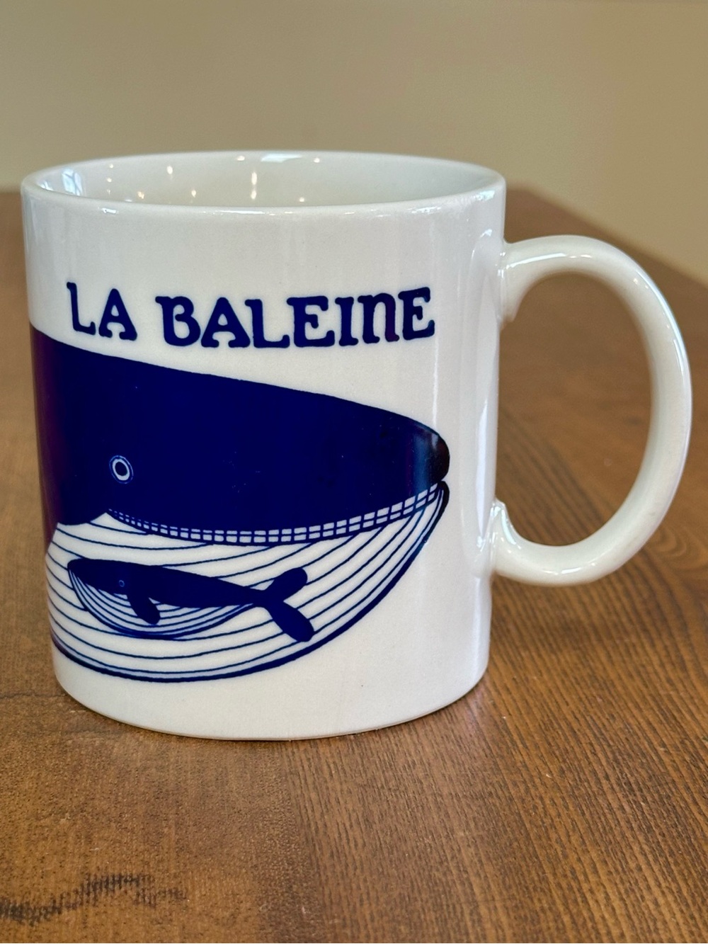 Vintage 1979 Taylor & Ng La Baleine Whale mug Japan